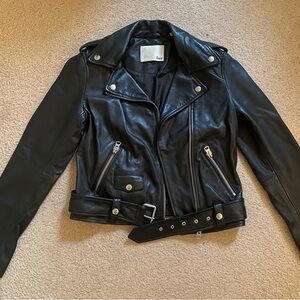 Aritzia Wilfred Free genuine leather jacket